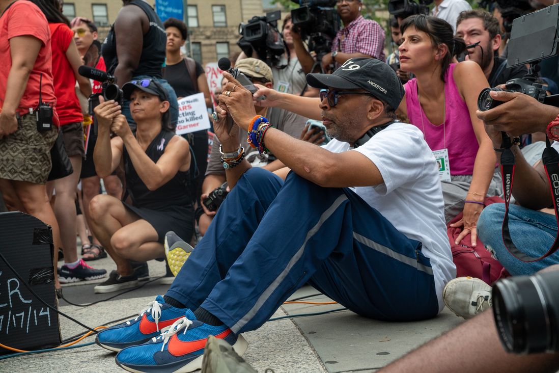 Spike Lee was among the protesters<br>
